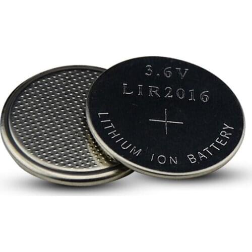 10PCS New LIR2016 Li-ion Rechargeable Battery 3.6V Lithium Button Batteries for Watch Computer Replaces LIR 2016 CR2016/ML2016