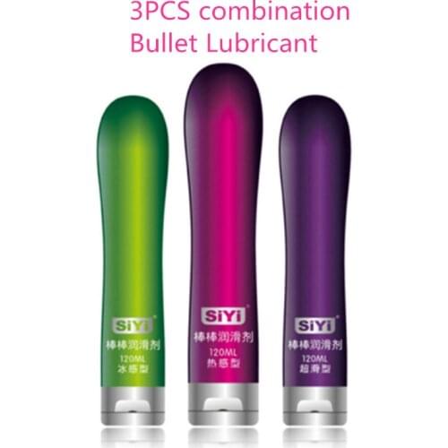 New 3pcs bullet masturbation lubricant, 120ML Water-soluble lubrication, Sex Products Anal Massage Drawing Lubricants