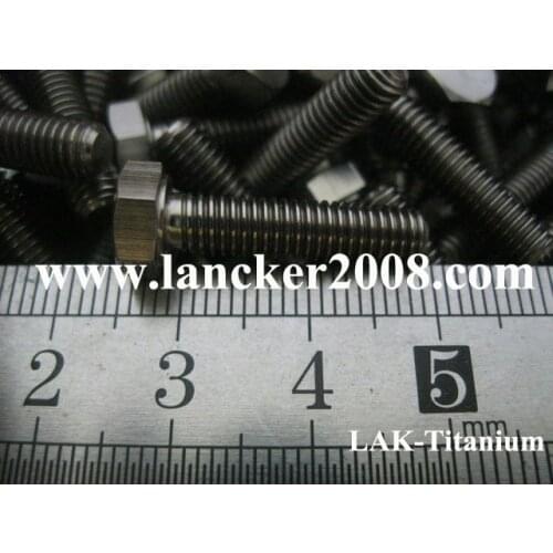 M8x10 15 20 25 30 35 40 45 50 55 60 70 80 90 100 Gr2 Titanium hexagon head screw/bolt for Industry