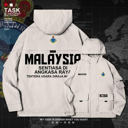 Malaysia Malaysian MYS men jacket hooded air force logo army fan windbreaker coat for men jackets mens new top autumn clothes