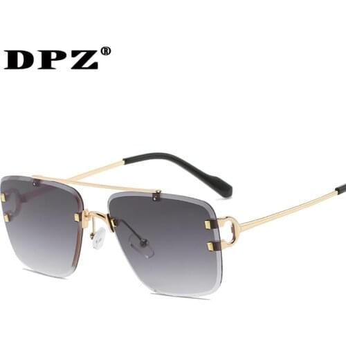 Fashion Carters Cool Unique Rimless Style Spikes Rivets Sunglasses Vintage Women Men Brand Design Sun Glasses Oculos De Sol
