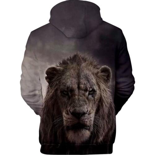 2020 New Lion King 3D Hoodies Men/Women Fashion Streetwear Casual Anime Hoodie 3D Print Lion King Mens Sweatshirts Pullovers