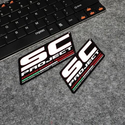 G103 Motorcycle Exhausts Pipes Modification Stickers MOTO Racing Sponsor Italy SC Reflective Motorbike Stickers and Decals