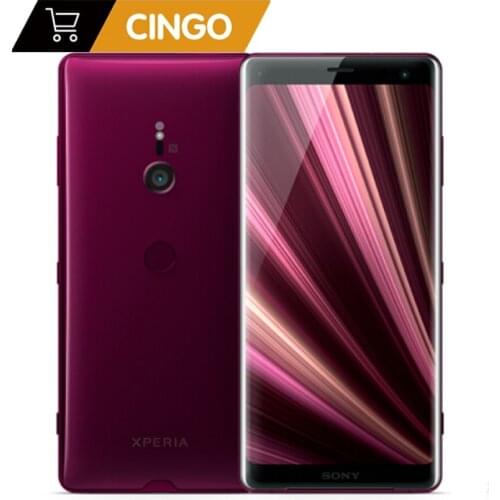 Original unlocked Sony Xperia XZ3 Dual H9493 Android phone 4G LTE 6.0" octa-core 6G RAM 64GB ROM19MP&13MP NFC fingerprint unlock