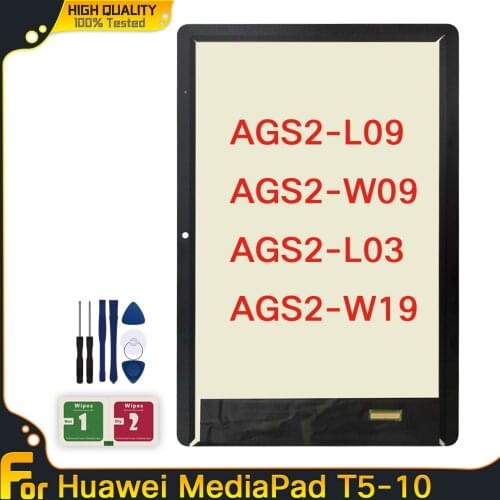 10.1" For Huawei MediaPad T5 10 T5-10 AGS2-L09 AGS2-W09 AGS2-L03 AGS2-W19 LCD Display with Touch Panel Digitizer Assembly
