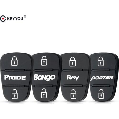 KEYYOU For Hyundai I30 IX35 Kia K2 K5 PRIDE BONgo RNY PORTER Key 3 Buttons Flip Folding Remote Car Key Shell Case Rubber Pads