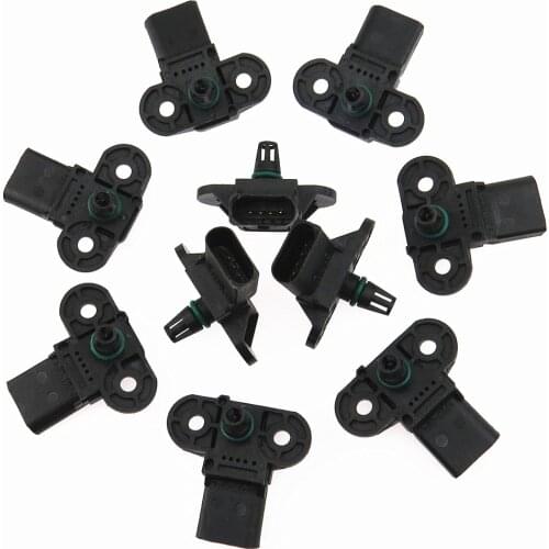 SCJYRXS Qty 10 03C906051 03C 906 051F/G High Quality MAP Intake Air Pressure Sensor For Golf 5 MK5 MK6 Beetle A4 A5 A6 Q5