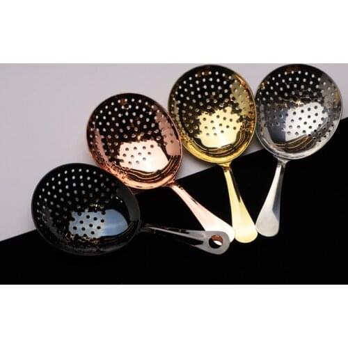 Bar Cocktail Strainer 304 Stainless Steel Rose Gold Plated Cocktail Shakere Bar Ice Strainer Wire Mixed Drink Bar Tool 1PC
