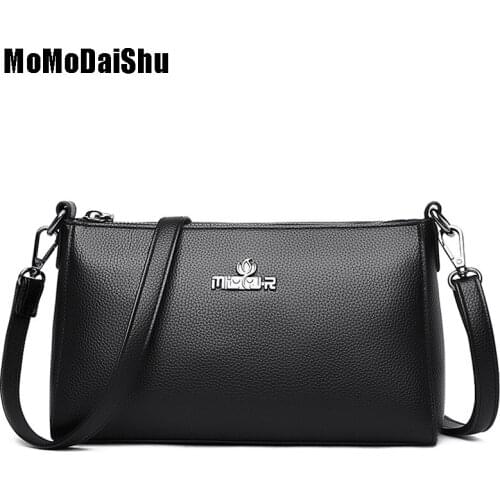 High Quality Leather Crossbody Bags For Women 2021New Black Luxury Designer Shoulder Bag Leisure Tote Bag For Lady MessengerBag