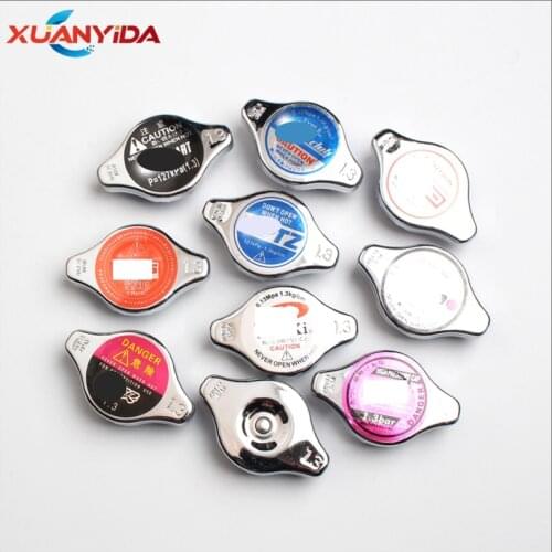 Universal Car Radiator Caps 1.3kg/cm 127kpa High Pressure Radiator Cover 1.3bar fit for TRD NISMO MUGEN LOGO One Piece