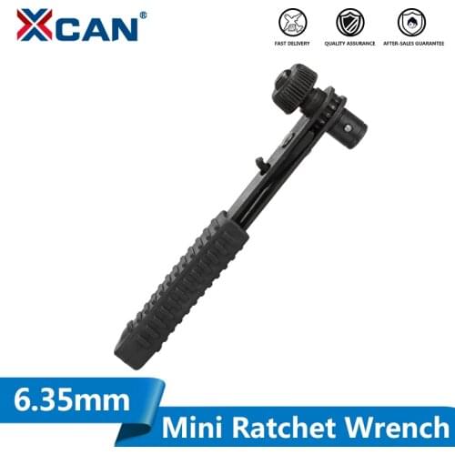 XCAN Mini Rapid Ratchet Wrench 6.35mm Quick Release Professional Hand Tools Rini Ratchet Tools