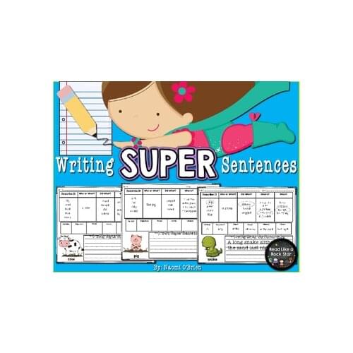 Writing Super Detailed Sentences (Common Core) Creative Writing, Vocabulary, Writing FDF File