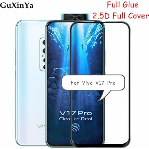 Screen Protector For vivo V17 Pro Glass For vivo V17 Pro Full Glue Tempered Glass For vivo V17 Pro Full Cover Phone Glass 6.44"