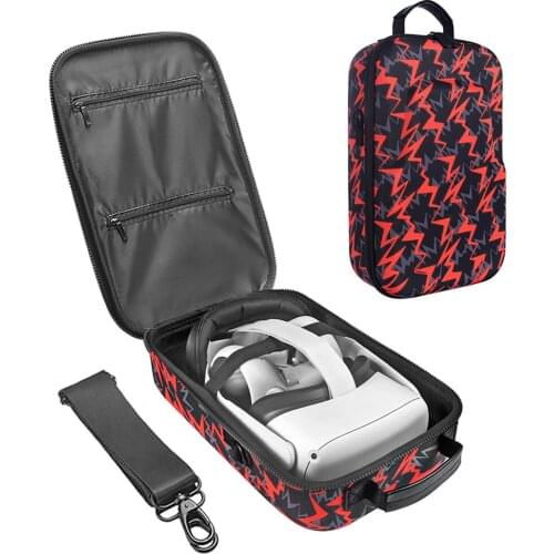 Protective Storage Case Shoulder Bag Carrying Box for Oculus Quest 2 /Quest 1 VR Gaming Headset Accessories