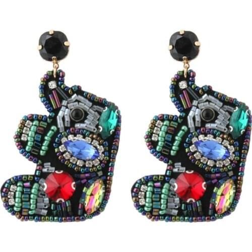 Zouchunfu Oorbellen Drop Elephant Earrings Multicolor Drop Earrings for Women Fashion Personality Handmade New Earrings Aretes
