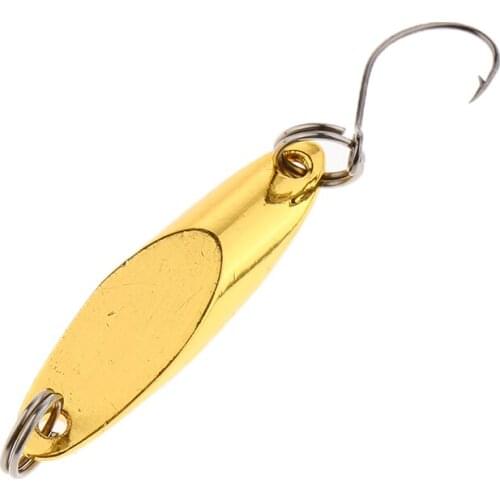 Hard Spoon Sequins Fishing Lures Metal Fishing Baits with Single Hook Durable for Sea Freshwater Fishing Spoon Lure