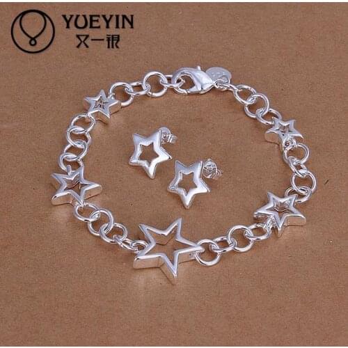 2016 new silver plated jewelry set for women wedding Bridal Jewelry S176 Vintage I monili