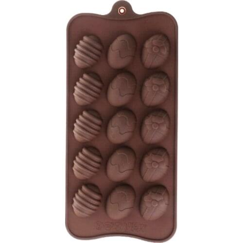 3D Easter Eggs Chocolate Mould Silicone Cake Mold Bakeware Pastry Confectionery Baking Dish Kitchen Decorating Tools