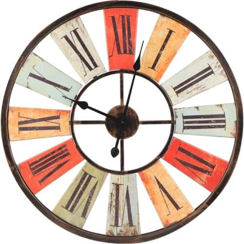 Large Wall Clock Vintage Style Battery Operated 67cm 26'' Kitchen Clocks