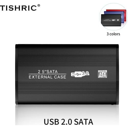 TISHRIC Hdd Case Usb 2.0 To Sata Support 8 TB External Hard Drive Case Hdd Enclosure Hard Disk Case 2 5 Hard Disk Enclosure
