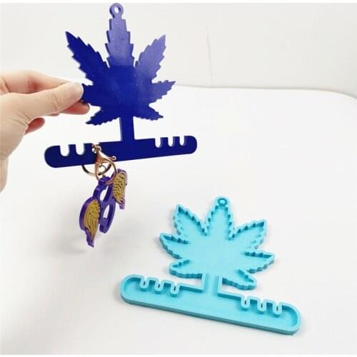 DIY Creative Resin Silicone Mold Maple Leaf Hook Wall Door Hanging Mold Silicone Mold For Resin