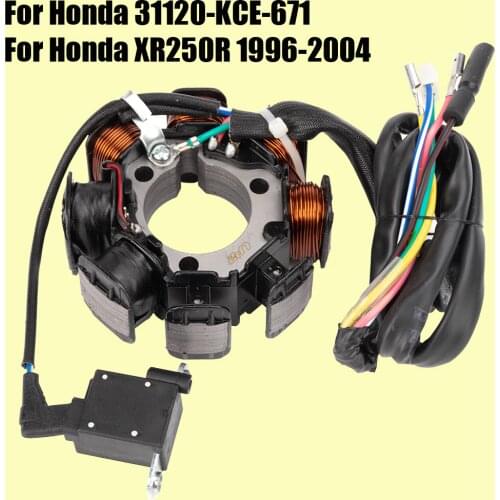 Stator Coil for Honda XR250R 1996 - 2004 31120-KCE-671 2003 2002 2001 2000 1999 Motorcycle Generator Magneto Coil XR 250R 250 R