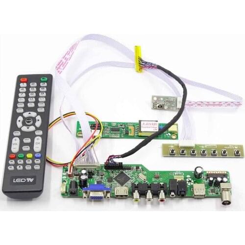 Latumab Kit for CLAA154WP05A TV+HDMI+VGA+USB+AV LCD LED screen Controller Driver Board 15.4'' 30 pins 1440×900