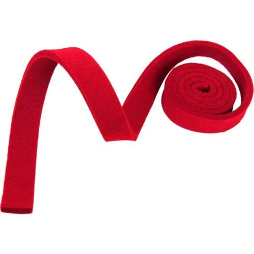 Red Synthetic Wool Penknife Tapered Striped Temperament Large Part of