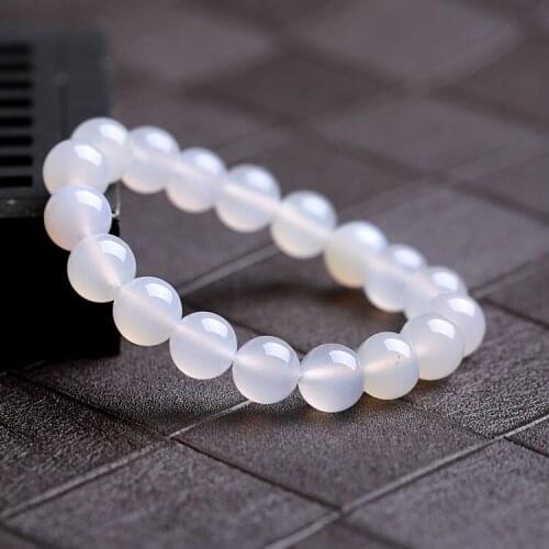 Ice white agate bracelet cb2732