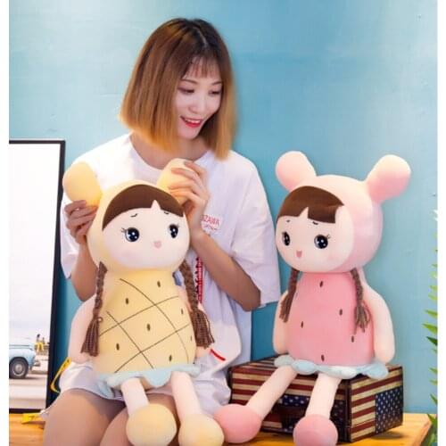 35cm 45cm65cm Cute Fruit Doll Plush Doll Girl Doll Bed Sleeping Doll Christmas Gift Free Shipping