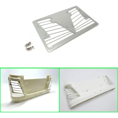Headlight Metal Protective Cover for 1/14 Tamiya RC Truck Trailer Tipper Volvo FH16 750 56360 Car Diy Parts