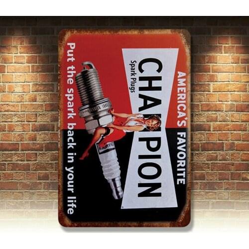 Retro Poster Vintage Metal Tin Sign Garage Plates Pub Wall Customization Decor