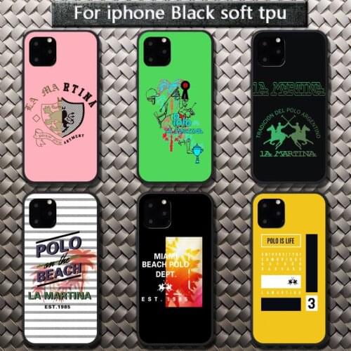 Fashion brand La Martinas Poloos Phone Case for iPhone 8 7 6 6S Plus X 5S SE 2020 XR 11 12 Pro mini pro XS MAX
