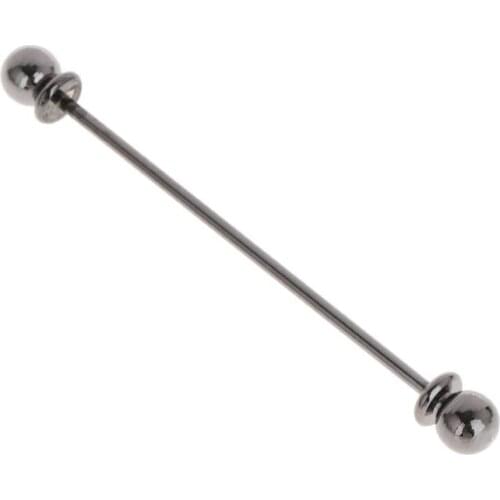 Men Shirt Pins Tie Clip Collar Clasp Luxury Business Wedding Brooch Bar Ornament 62KE