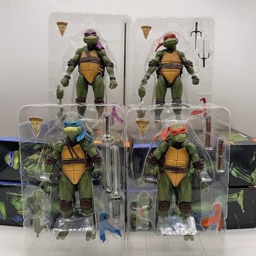 NECA Raphael Leonardo Michelangelo Donatello Action Figure Shredder Krang Turtle Action Figure Classic 1990s Film