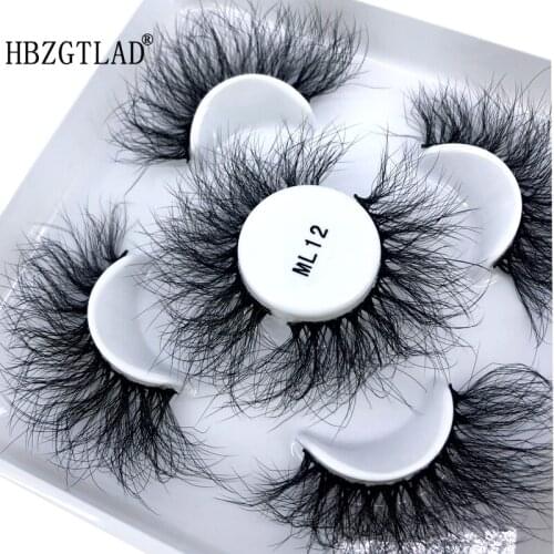 New 3 pairs 3D Mink Lash Natural Long False Eyelash Wholesale Fake MinK Eyelash Support Drop Shipping Handmade Full Strip Lashes