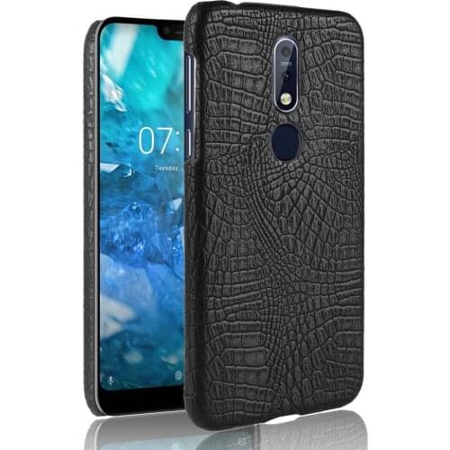 SUBIN New PU Leather Case For Nokia 7.1 5.84" Crocodile Skin Back Cover Phone Protective Cases phoenbag for nokia7.1 N7.1