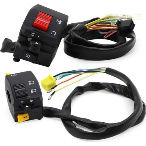 For Suzuki GN250 GN 250 Motorcycle Handlebar Control Switch Horn Turn Signal Headlight Electrical Start Switches With Harness