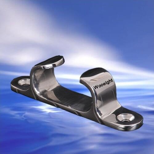 4Inch Stainless Steel 316 Polished Dock Deck Fairlead Bow Cleat Line Mooring Rope Hardware For Boat Yacht Marine Caravan