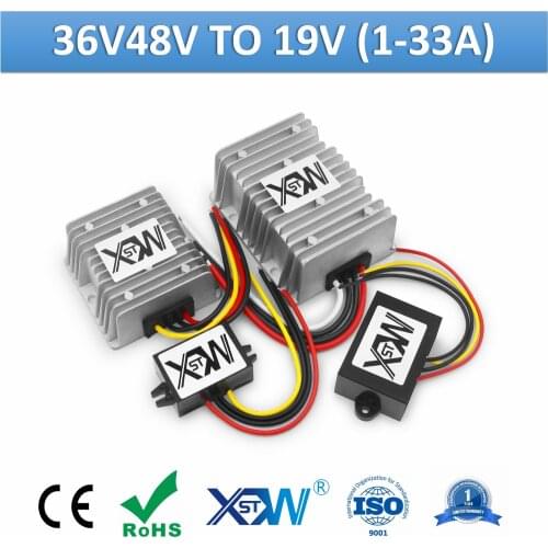 XWST 36V 48V to 19V DC DC Step Down Converter 1A to 30A Waterproof 30-60V Convert to 19VDC Buck Power Supply