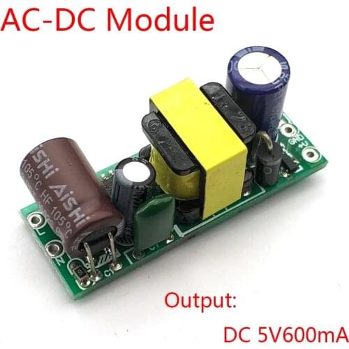 AC-DC 5V 600mA 3W Precision Buck Converter AC 220v to 5v DC step down Transformer power supply module