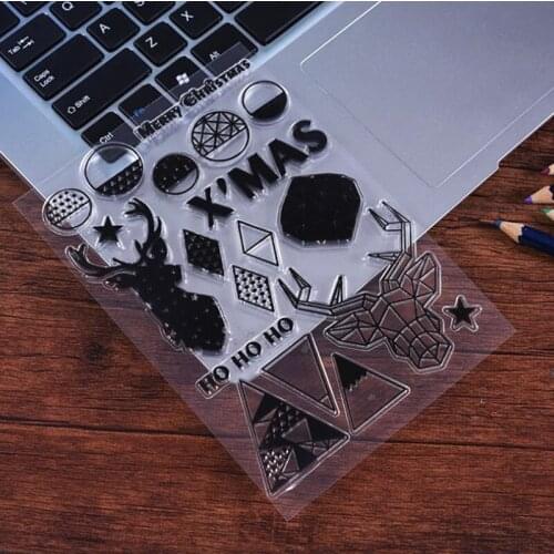 Transparent Silicone Rubber DIY Photo Merry Christmas Stamp Clear Stamp for Scrapbooking