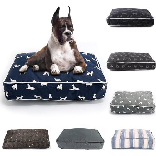 Rectangular Pet Dog Beds Mats Sofa For Small Medium Large Dog Cats Warm Removable Dog Bed House Kennel Washable Pet Bed Products