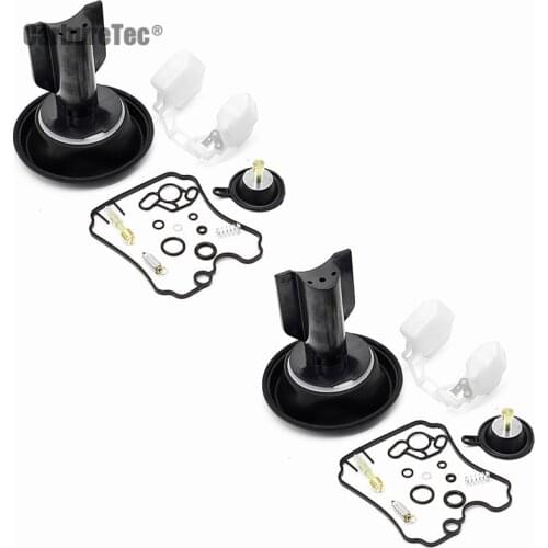 For YAMAHA TDM850 XTZ750 SUPER TENERE TRX850 Carburetor Repair Kit Rebuild Float Slide Piston Plunger Air Cut off Valve 2 Sets