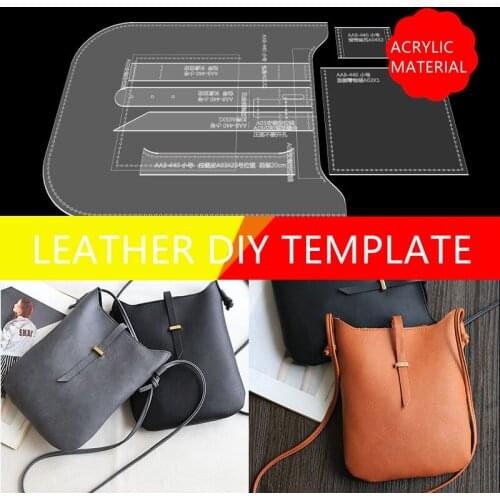 Handmade Leather Goods Pattern Making Template Acrylic Messenger Bag Shoulder Bag Model Mold DY Tool