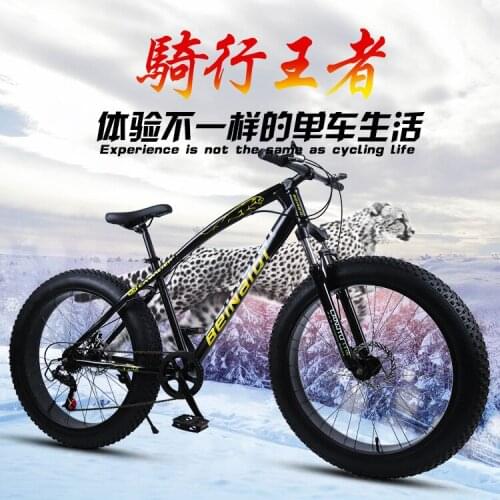 4.0 Variable Speed Fat Tire Snowmobiles Suspension Mountain Bike