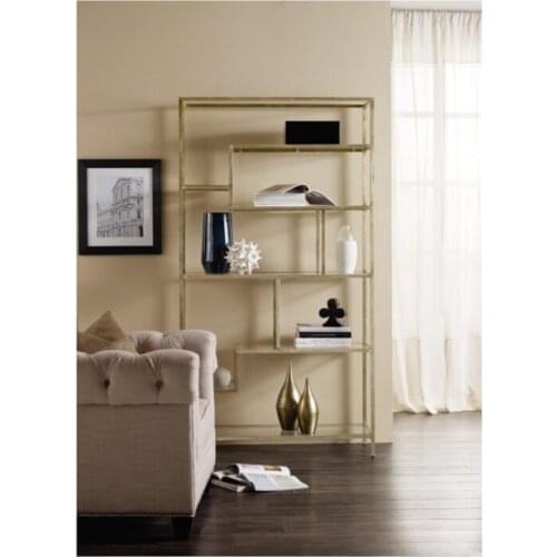 Modern Metal Matte Gold Bookcase coffe table