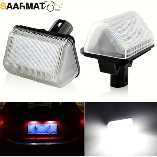 2pcs White No Error LED License Plate Lights For Mazda CX-5 CX-7 Mazda Speed 6 Mazda 6 Sedan GY GJ GH GG