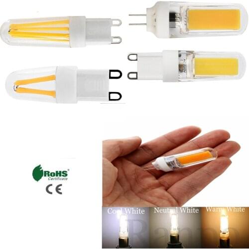 LED G4 G9 Lamp Bulb 9W AC 220V 110V COB SMD LED Dimmable G4 G9 Lamp replace Halogen Spotlight Chandelier