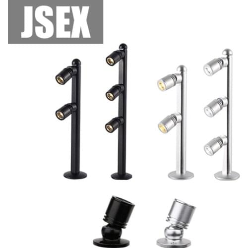 2 /3 head 1W 2W 3W Spotlight Mini led ceiling Down lights AC85-265V Surface Mounted Light bulbs for cabinet counter showcase